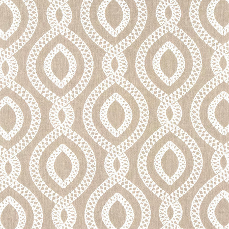Historic District Linen by Carole Fabric Earthbound Base: 68% Polyester, 21% Linen, 11% Cotton Embr: 100% Polyester 51,000 Wyzenbeek Double Rubs 6 1/4" V, 3 1/4" H HD 54" - Fabric Carolina -