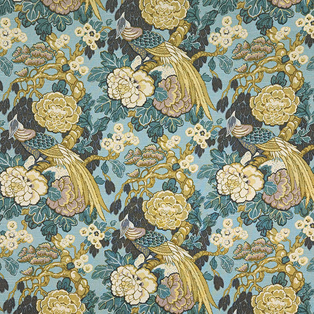 Pretty Bird Celestial by Carole Designer Fabric First Impressions 100% Cotton-SSR Pakistan 25 1/4" V, 13 1/2" H HD 54" - Swanky Fabrics -