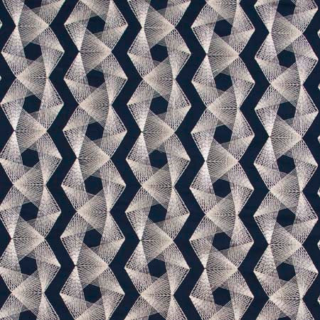 Feel Connected Navy by Carole Fabric Wintermint 100% Cotton India N/A 7 3/4" V, 8 3/4" H 52"  - Fabric Carolina -