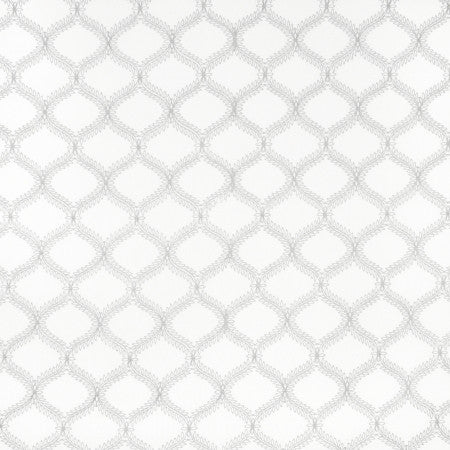 Meet & Greet Silver by Carole Fabric SILVER FOX 55% Linen, 45% Rayon China  5 7/8" V, 5 1/4" H 53"  - Fabric Carolina -