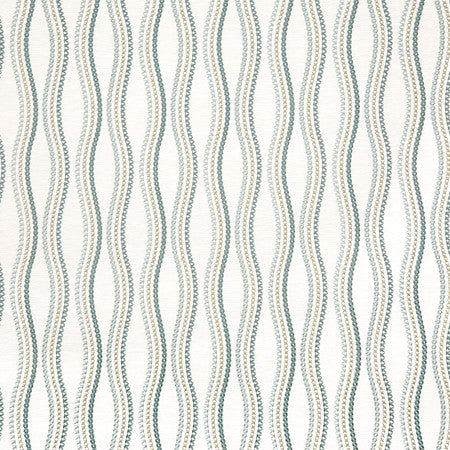 Cross The Line Agave by Carole Designer Fabric Misty Glen Base: 72% Polyester, 28% Cotton Embr: 100% Viscose India 9 1/2" V, 4 3/4" H 52"" - Swanky Fabrics -