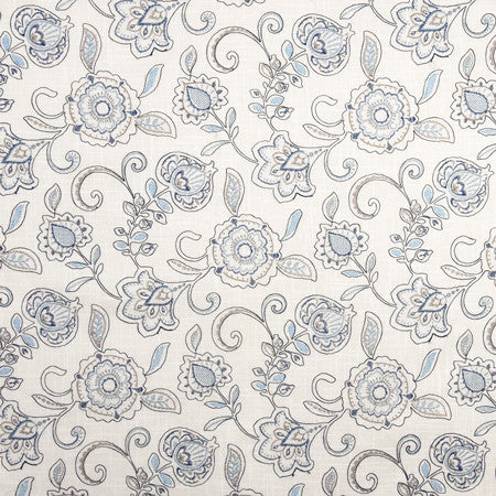 Spring Garden Coastal by Carole Fabric From The Heart 55% Linen, 45% Rayon China 30,000 Wyzenbeek Double Rubs </p><p>Repeat: 17 1/2" V, 17 1/4" H 52" - Fabric Carolina -