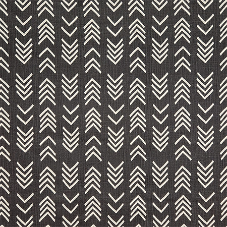 Right Stuff Black by Carole Fabric Hidden Treasure 85% Cotton, 15% Linen Pakistan  13 1/2" V, 6 3/4" H 54"  - Fabric Carolina -