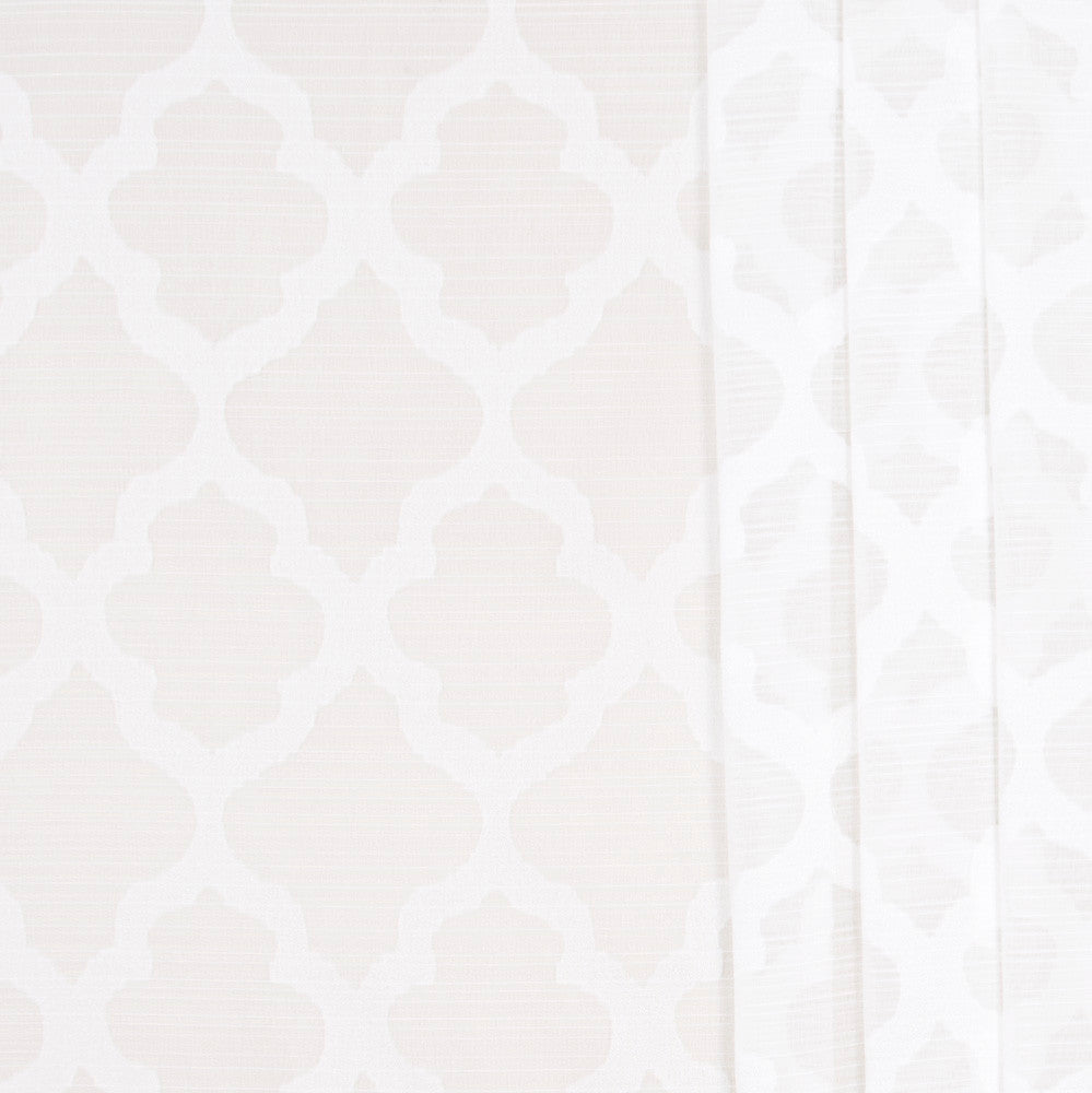 Framed Out White by Carole Fabric Sheer Marvel 100% Polyester TURKEY N/A Horizontal: 5125 and Vertical: 7625 118 - Fabric Carolina -