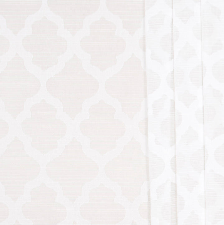 Framed Out White by Carole Fabric Sheer Marvel 100% Polyester TURKEY N/A Horizontal: 5125 and Vertical: 7625 118 - Fabric Carolina -