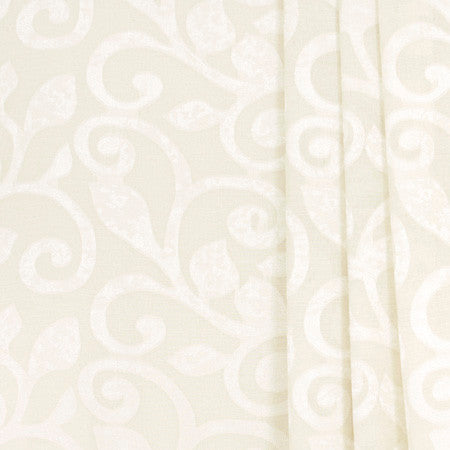 Scroll Away Parchment by Carole Designer Fabric Sheer Marvel 90% Polyester, 10% Linen CHINA N/A </p><p>Repeat: 20 7/8" V, 14 3/4" H 118" - Swanky Fabrics -