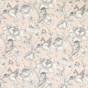 Hidden Bird Blush by Carole Fabric