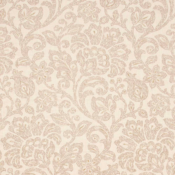 Few Words Linen by Carole Fabric Pink Jade 100% Cotton India N/A Horizontal: 14.5 and Vertical: 24.5 54 - Fabric Carolina -