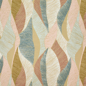 Painted Leaves Caramel by Carole Fabric