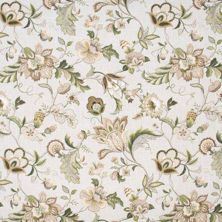 Southern Trails Sage by Carole Designer Fabric Blue Forest 55% Linen, 45% Rayon-SSR Printed In USA 27" V, 27" H 54" - Swanky Fabrics -