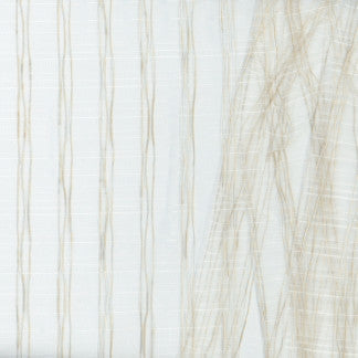 Pencil Thin Parchment by Carole Designer Fabric Sheer Wonder 100% Polyester TURKEY N/A </p><p>Repeat: 1" H 118" - Swanky Fabrics -