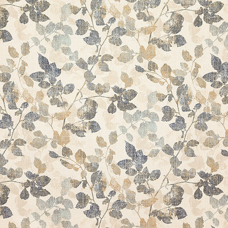 Fall Is Coming Vapor by Carole Fabric Evergreen 69% Polyester, 23% Viscose, 8% Linen China  27" V, 13 1/2" H HD 55"  - Fabric Carolina -