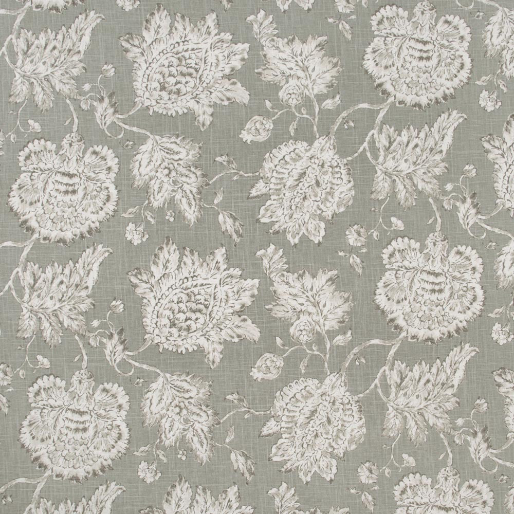 Are You Ready Smoke by Carole Fabric Silver Fox 55% Linen, 45% Rayon- Soil & Stain Repellent Finished In USA Passes 15,000 Double Rubs Wyzenbeek Horizontal: 27 and Vertical: 18 54 - Fabric Carolina -