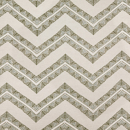 Like Your Style Moss by Carole Fabric Hidden Treasure 57% Linen, 37% Cotton, 6% Viscose India  9" V, 18" H 52.375"  - Fabric Carolina -