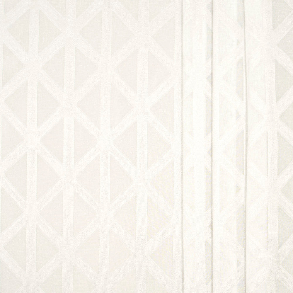 Crossover Ivory by Carole Designer Fabric Sheer Marvel 100% Polyester TURKEY N/A Horizontal: 7625 and Vertical: 75 126 - Swanky Fabrics -