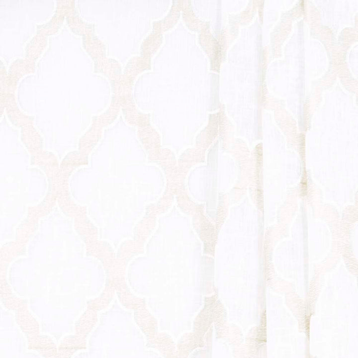 Entire Story Cream by Carole Fabric Sheer Intrigue 100% Polyester India N/A Horizontal: 6 and Vertical: 9.5 51 - Fabric Carolina -