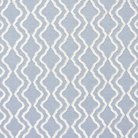 Follow Me Chambray by Carole Fabric Bluebell 51% Recycled Polyester, 30% Polyester, 12% Cotton, 7% Linen India 28,500  Wyzenbeek Double Rubs 4 1/2" V, 7 3/4" H HD 54"  - Fabric Carolina -