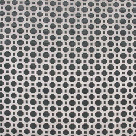 Prized Possession Charcoal by Carole Designer Fabric WINNER'S CIRCLE 60% Polyester, 40% Cotton India N/A Horizontal: 3" and Vertical: 2 7/8" V 54" - Swanky Fabrics -