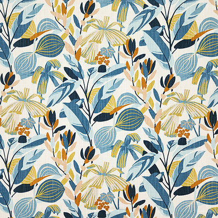 Leaf It Out Atlantis by Carole Designer Fabric Dawn & Dusk 100% Cotton-SSR Pakistan 25" V, 13 1/2" H HD 54" - Swanky Fabrics -