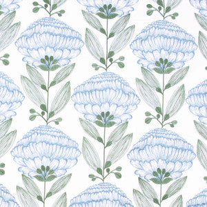 Allium Bloom Periwinkle by Carole Fabric