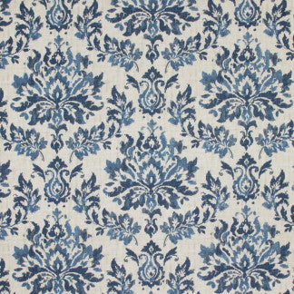 Next Day Denim by Carole Designer Fabric Fountain Gate 75% Cotton, 25% Linen-Soil Repellent Pakistan Passes 50,000 Double Rubs Wyzenbeek Horizontal: 27 1/8" D and Vertical: 24 3/4" 56" - Swanky Fabrics -