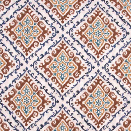 Hold The Trust Saddle by Carole Designer Fabric Red Sea 100% Cotton -SR Pakistan 30,000 Wyzenbeek Double Rubs Horizontal: 17 3/4" D and Vertical: 18" V 55" - Swanky Fabrics -