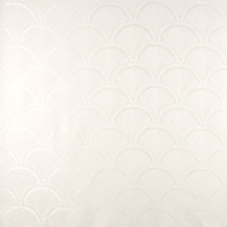 Shell Shock Snow by Carole Designer Fabric Marble & Brass 100% Polyester India N/A 6 3/4" V, 6 5/8" H 54" - Swanky Fabrics -