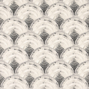 Mosaic Fan Ebony by Carole Fabric