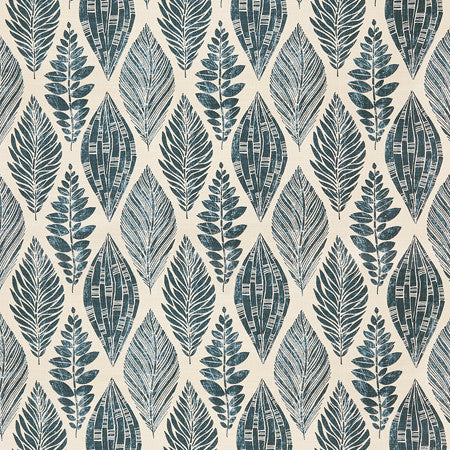 Freedom Indigo by Carole Fabric Blue Crush 75% Cotton, 25% Linen Pakistan  12 1/2" V, 13 1/2" H 54""  - Fabric Carolina -