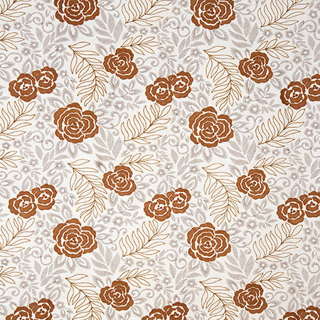 Bedford Place Sepia by Carole Fabric English Garden Base: 55% COTTON, 45% LINEN Embr:39.4% COTTON, 32.3% LINEN, 22.1% ACRYLIC, 6.2% VISCOSE 2,000 Martindale Circular Rubs 17 1/4" V, 14 3/4" H 51*" - Fabric Carolina -