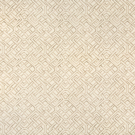 Walk Away Taupe by Carole Fabric Neutral Ground 100% Cotton India  13 1/4" V, 13 1/2" H 55 1/2""  - Fabric Carolina -