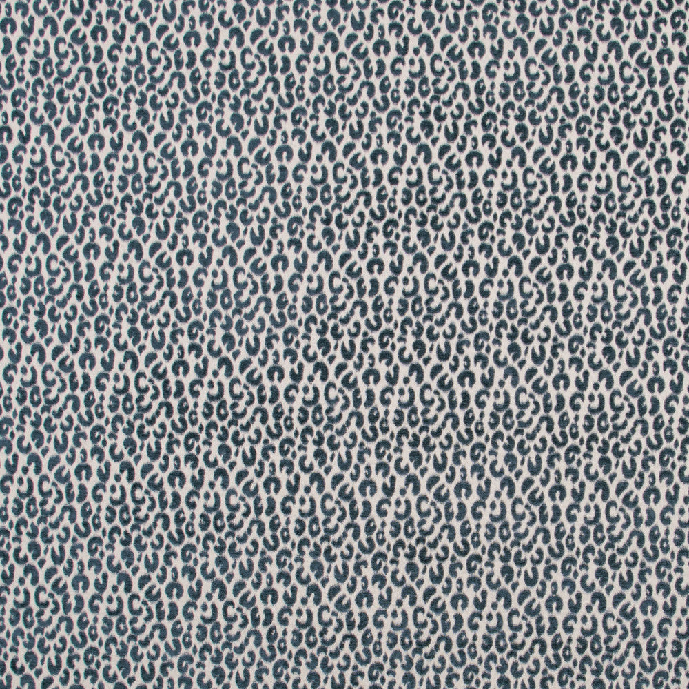 Snow Leopard Denim by Carole Fabric Jungle Safari 68% Rayon, 32% Polyester- Latex Backing China Passes 15,000 Double Rubs Wyzenbeek Horizontal: 3.5 and Vertical: 4.25 56 - Fabric Carolina -