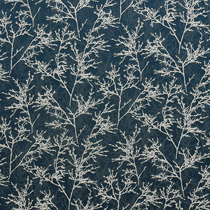 Bare Trees Blue Pearl by Carole Fabric