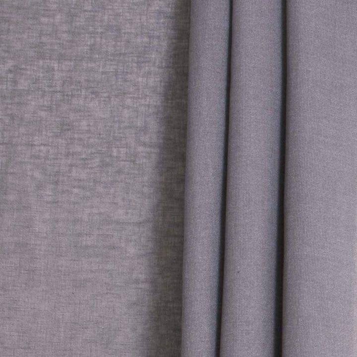 Into The Calm Gunmetal by Carole Fabric Sheer Intrigue 91% Polyester, 9% Cotton India N/A Horizontal: 0 and Vertical: 0 55 - Fabric Carolina -