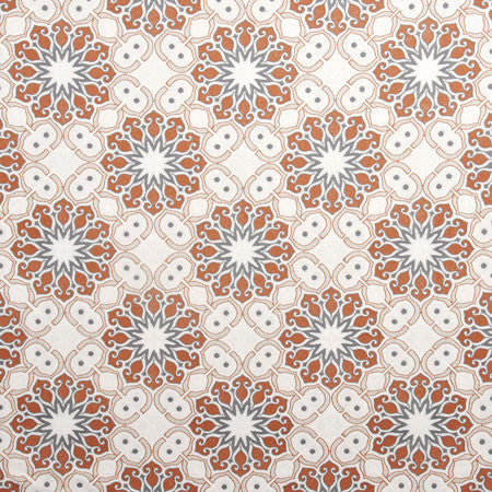 Desert Star Spice by Carole Designer Fabric Well-Traveled 70% Polyester, 30% Cotton India N/A 12 3/4" V, 12 1/2" H 51.5" - Swanky Fabrics -