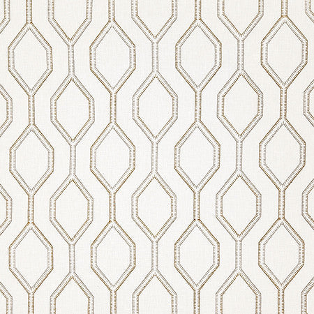 Going My Way Copper by Carole Designer Fabric Evergreen Base: 70% Cotton, 25% Polyester, 5% Linen, Embr: 61% Cotton, 22% Polyester, 13% Rayon, 4% Linen India 7 3/4" V, 6 1/2" H 52" - Swanky Fabrics -