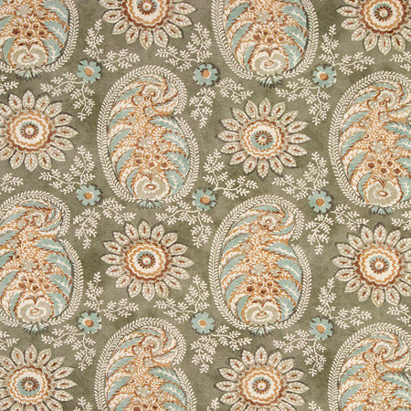 Natural Talent Eucalyptus by Carole Designer Fabric Serene Green 50% Cotton, 35% Viscose, 15% Linen 80,000 Wyzenbeek Double Rubs 30" V, 27 3/4" H 55" - Swanky Fabrics -