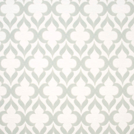 Dobbs Ferry Aqua by Carole Designer Fabric Blue Forest 62% Polyester, 31% Cotton Turkey N/A 13 3/4" V, 7" H 58" - Swanky Fabrics -