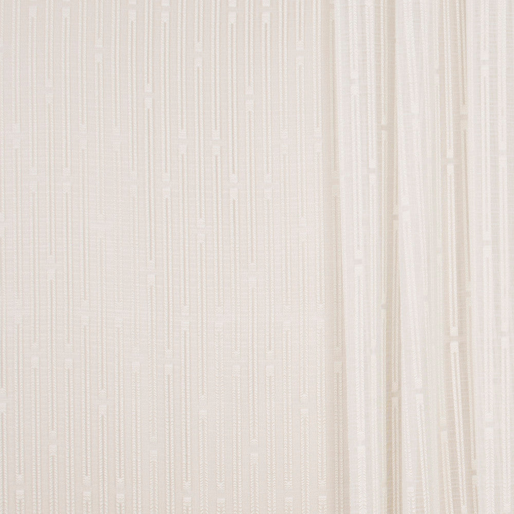 Pillar Run Cream by Carole Fabric Sheer Marvel 100% Polyester TURKEY N/A Horizontal: 2 3/4 and Vertical: 725 118 - Fabric Carolina -