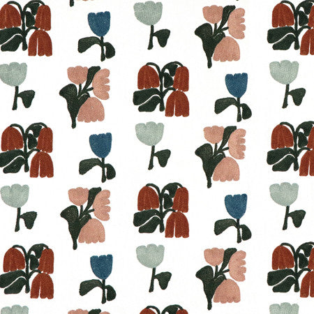 <p>Pembina Clay by Carole Fabric</p><p><strong>Required Minimum Quantity Purchase: 2 yards</strong></p><p>Book: Forget Me Knot</p><p>Content: Base: 100% Cotton Embr: 64.7% Cotton, 35.3% Polyester</p><p>Origin: </p><p>Performance: N/A</p><p>Repeat: 7 5/8" V, 8 1/2" H HD</p><p>Width: 50*"</p>