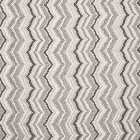 Midnight Surf Silver by Carole Designer Fabric State Of The Art 100% Polyester INDIA 4 3/4" V, 5" H 54" - Swanky Fabrics -