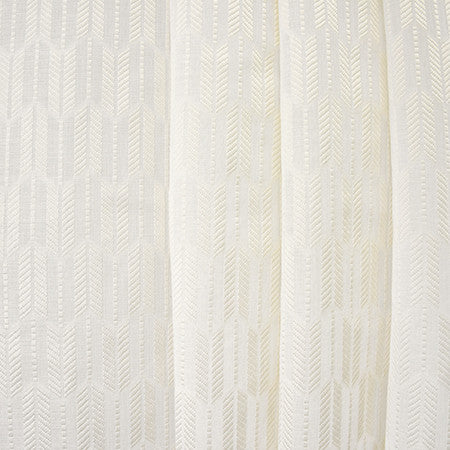 Heading Out Cream by Carole Fabric Sheer Luxury 100% Polyester TURKEY  1 1/2" V, 3 7/8" H 118"  - Fabric Carolina -