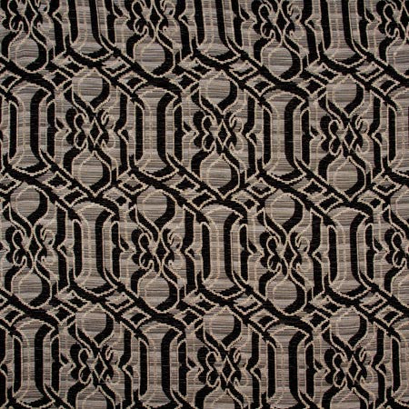 Woven Wonder Ebony by Carole Designer Fabric ONYX & IVORY 80% Polyester, 15% Acrylic, 5% Linen Turkey Passes 25,000 Circular Rubs Martindale </p><p>Repeat: 24" V, 13 1/2" H 55" - Swanky Fabrics -
