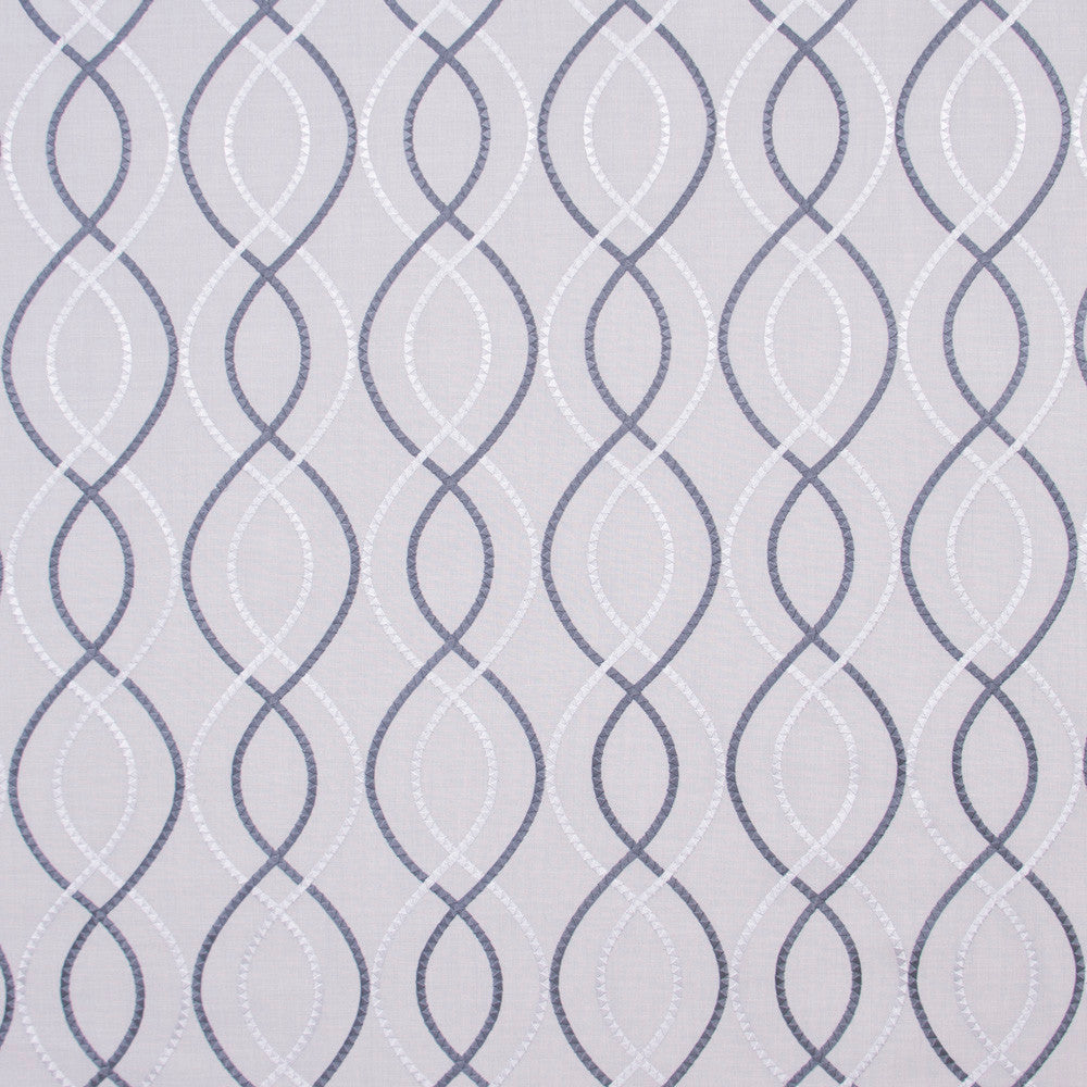 Drifting Away Steel by Carole Fabric White Smoke 73% Cotton, 27% Polyester India Passes 30,000 Double Rubs Wyzenbeek Horizontal: 10.75 and Vertical: 12.5 54 - Fabric Carolina -