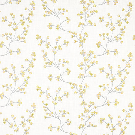Sweet Treat Dandelion by Carole Designer Fabric Moonstone 73% Cotton, 27% Polyester India 9 1/8" V, 18 1/4" H 54.5" - Swanky Fabrics -