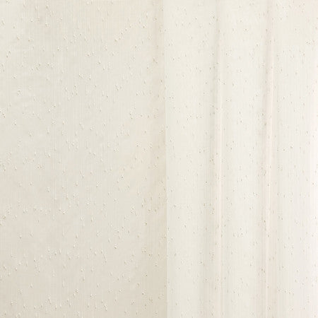 Fell For You Ivory by Carole Designer Fabric Sheer Movement 100% Polyester-Weighted Hem Turkey None 143" - Swanky Fabrics -