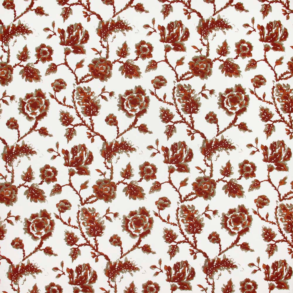 Desert Rose Russet by Carole Fabric Golden Sunrise 100% Cotton India Passes 29,000 Circular Rubs Martindale Horizontal: 18 and Vertical: 18 54 - Fabric Carolina -