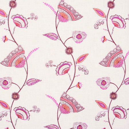 Hidden Gems Magenta by Carole Designer Fabric Azalea 60% Polyester, 30% Viscose, 10% Cotton China N/A 23 1/4" V, 24 3/4" H 52" - Swanky Fabrics -