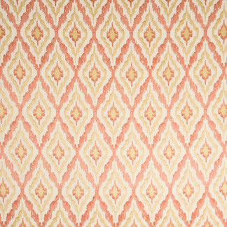 Heart Rate Coral by Carole Fabric Wanderlust 73% Polyester, 27% Cotton India Passes 30,000 Double Rubs Wyzenbeek Horizontal: 4 1/4" and Vertical: 9 1/4" V 51" - Fabric Carolina -