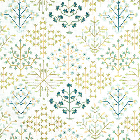 <p>Prosperity Meadow by Carole Designer Fabric</p><p><strong>Required Minimum Quantity Purchase: 2 yards</strong></p><p>Book: Forget Me Knot</p><p>Content: Base: 100% Cotton Embr: 100% Viscose</p><p>Origin: </p><p>Performance: N/A</p><p>Repeat: 15 1/2" V, 17 3/8" H</p><p>Width: 52*"</p>